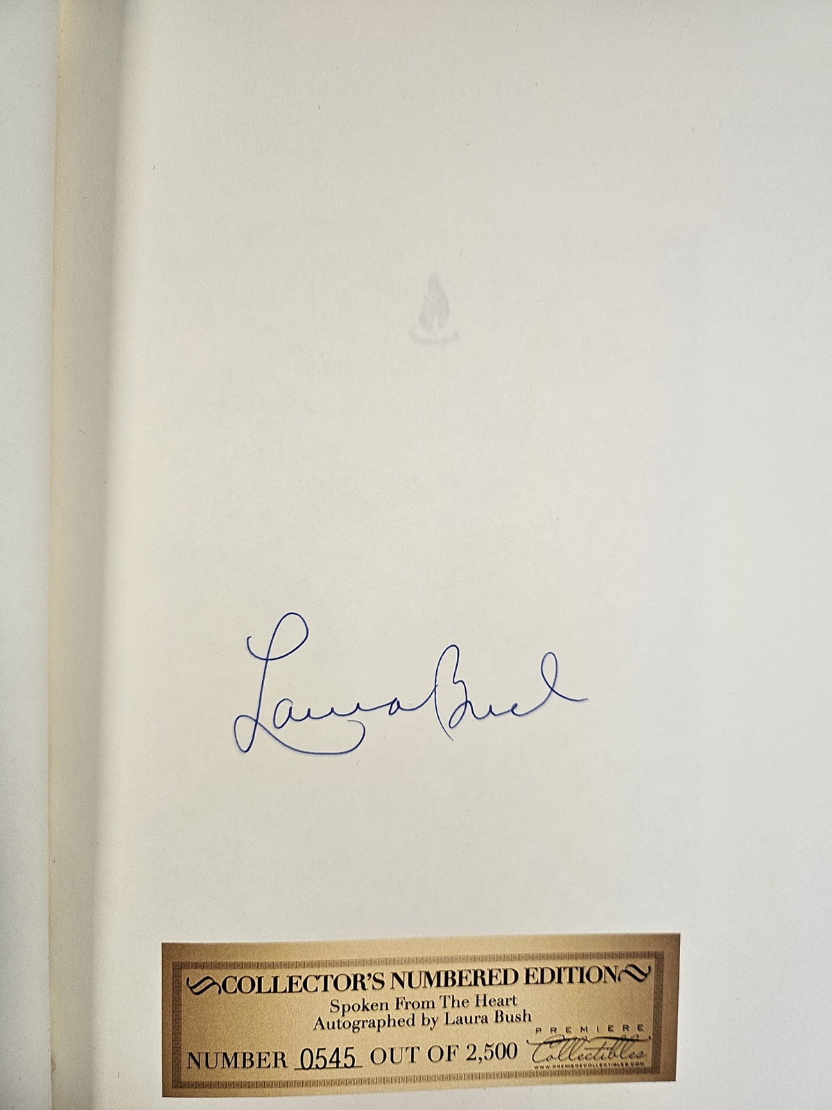 Spoken from the Heart signed in rare clamshell box with COA