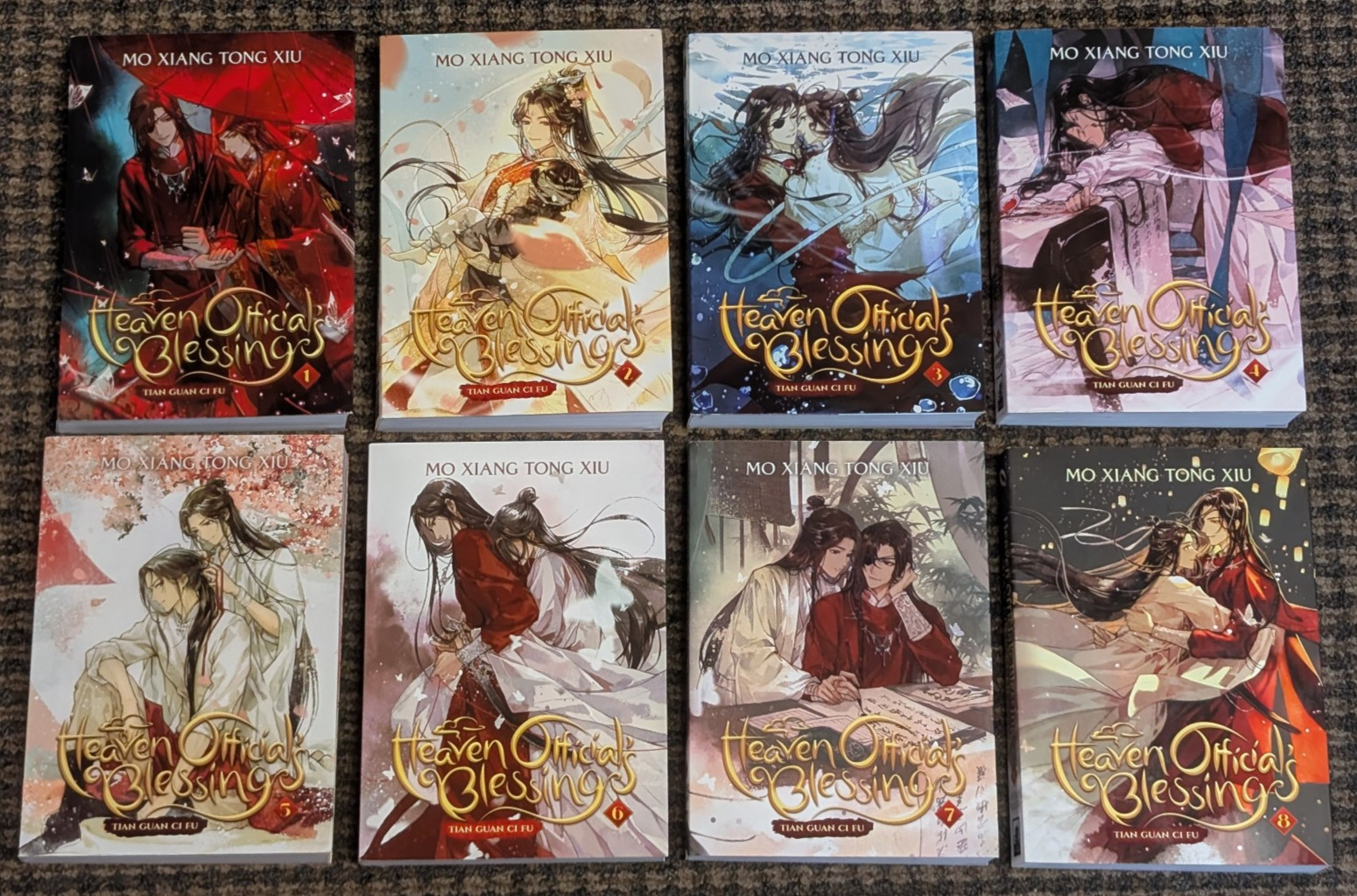 Heaven Official’s Blessing: Tian Guan Ci Fu Novel Vol. 1-8 by Mo Xiang Tong Xiu