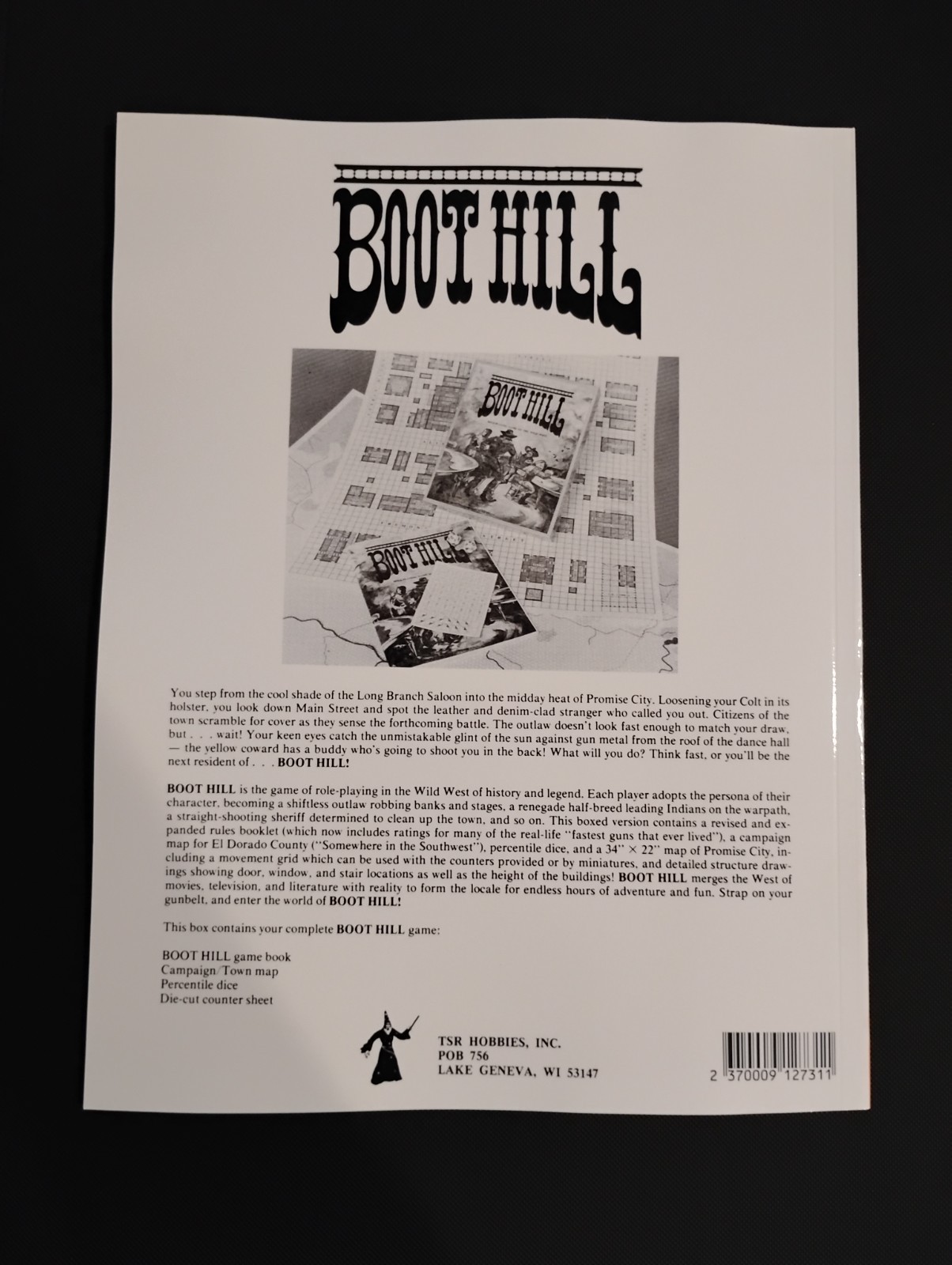 BOOT HILL 2E/ Wild West RPG 1975 Reprint – TSR Brian Blume Gary Gygax