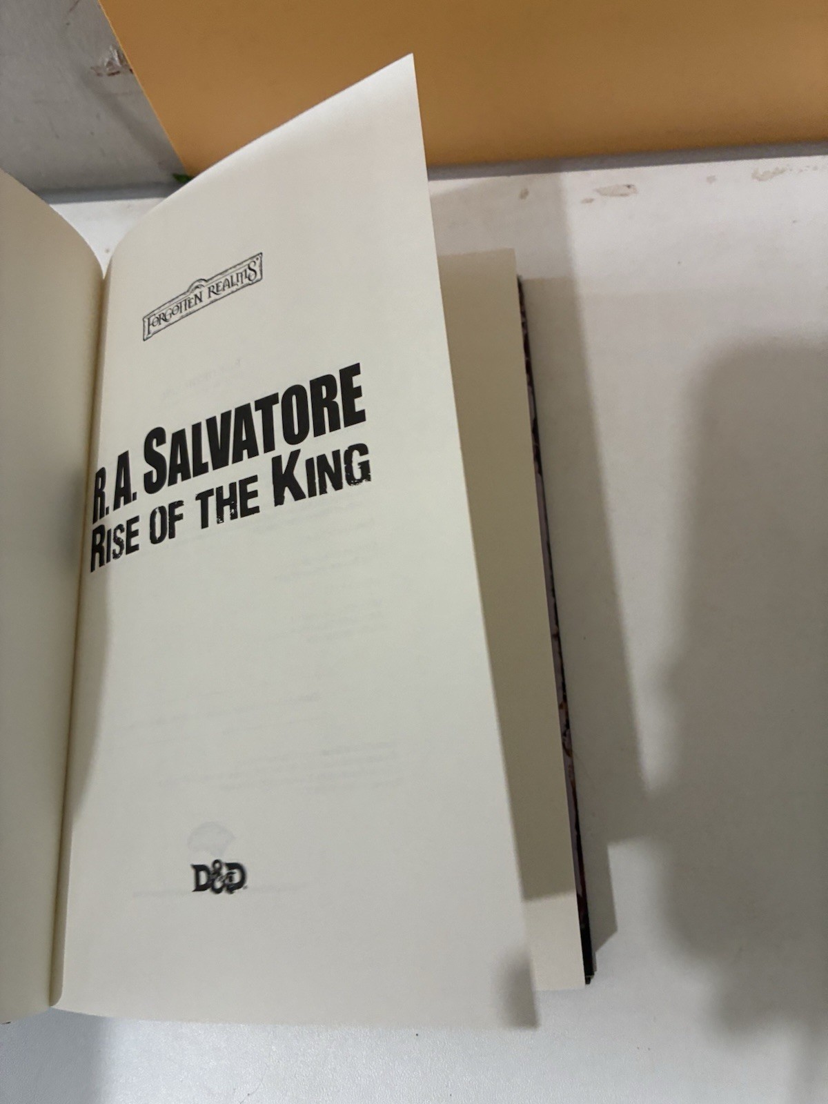 R A Salvatore Rise of the King Forgotten Realms Dungeons & Dragons 1st Printing