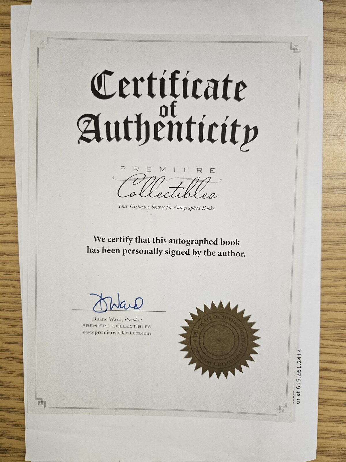 Spoken from the Heart signed in rare clamshell box with COA