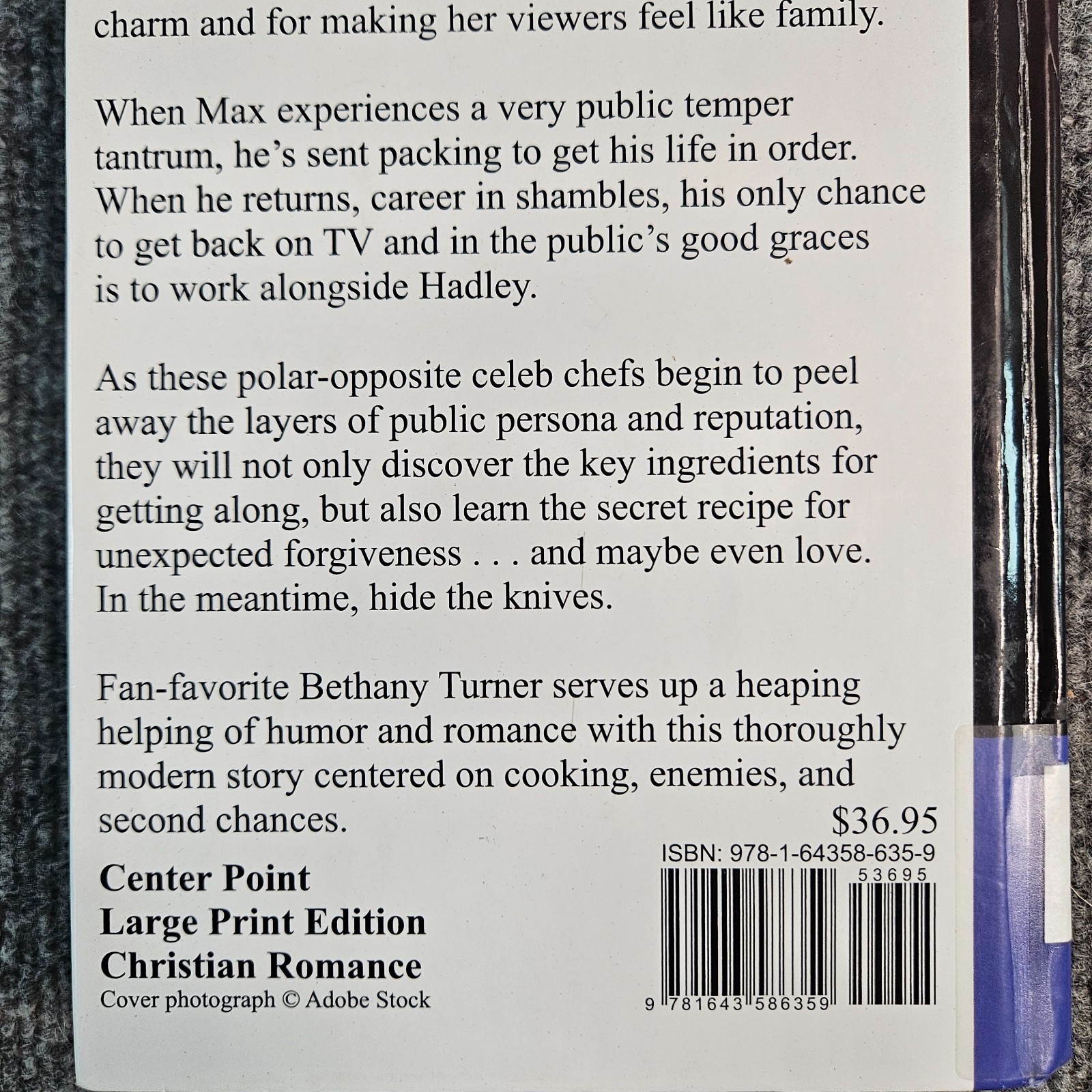 Hadley Beckett’s Next Dish Bethany Turner Large Print Library HC Romance