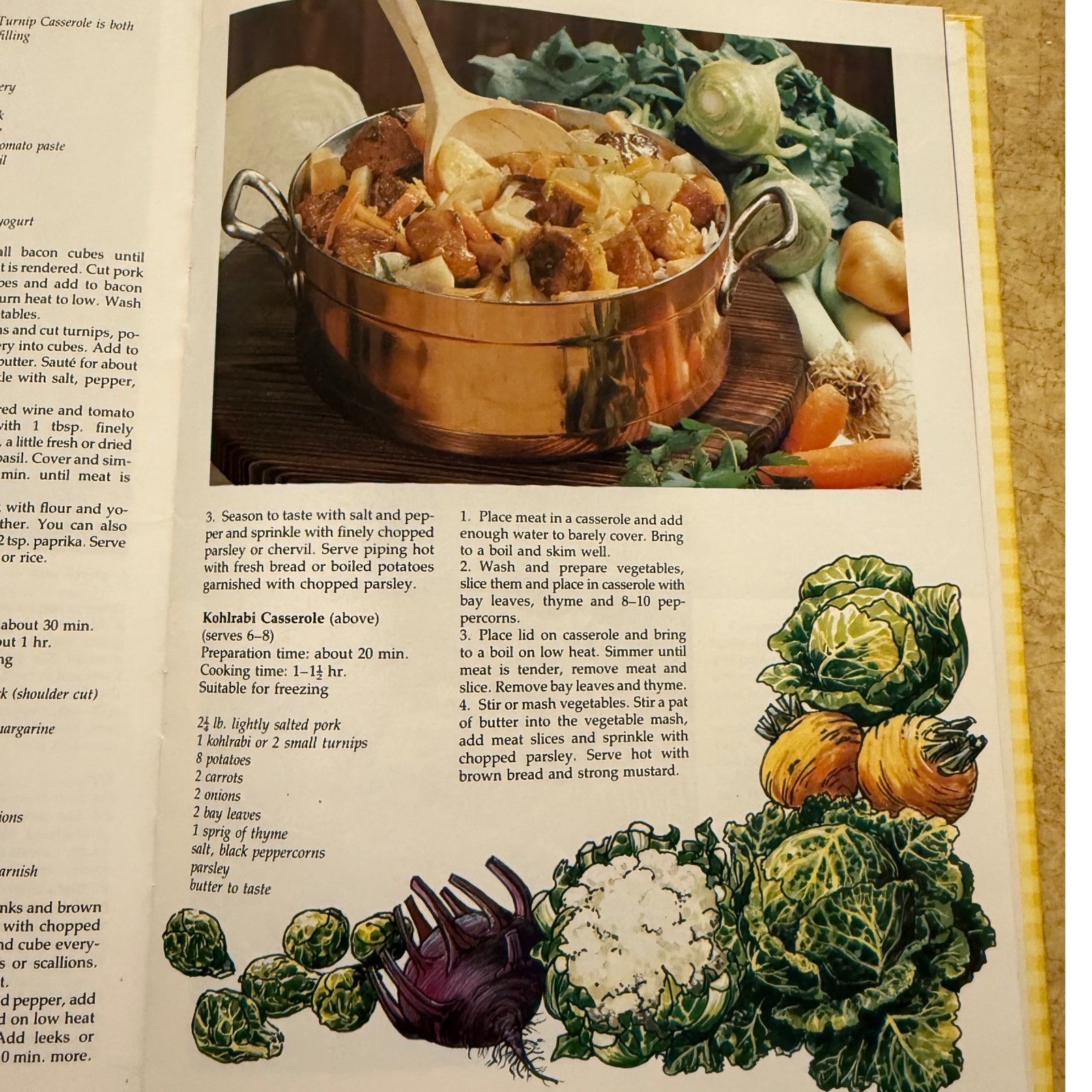 Vintage 1985 Home Cooking Library Casseroles & Stews Cookbook Retro Recipes