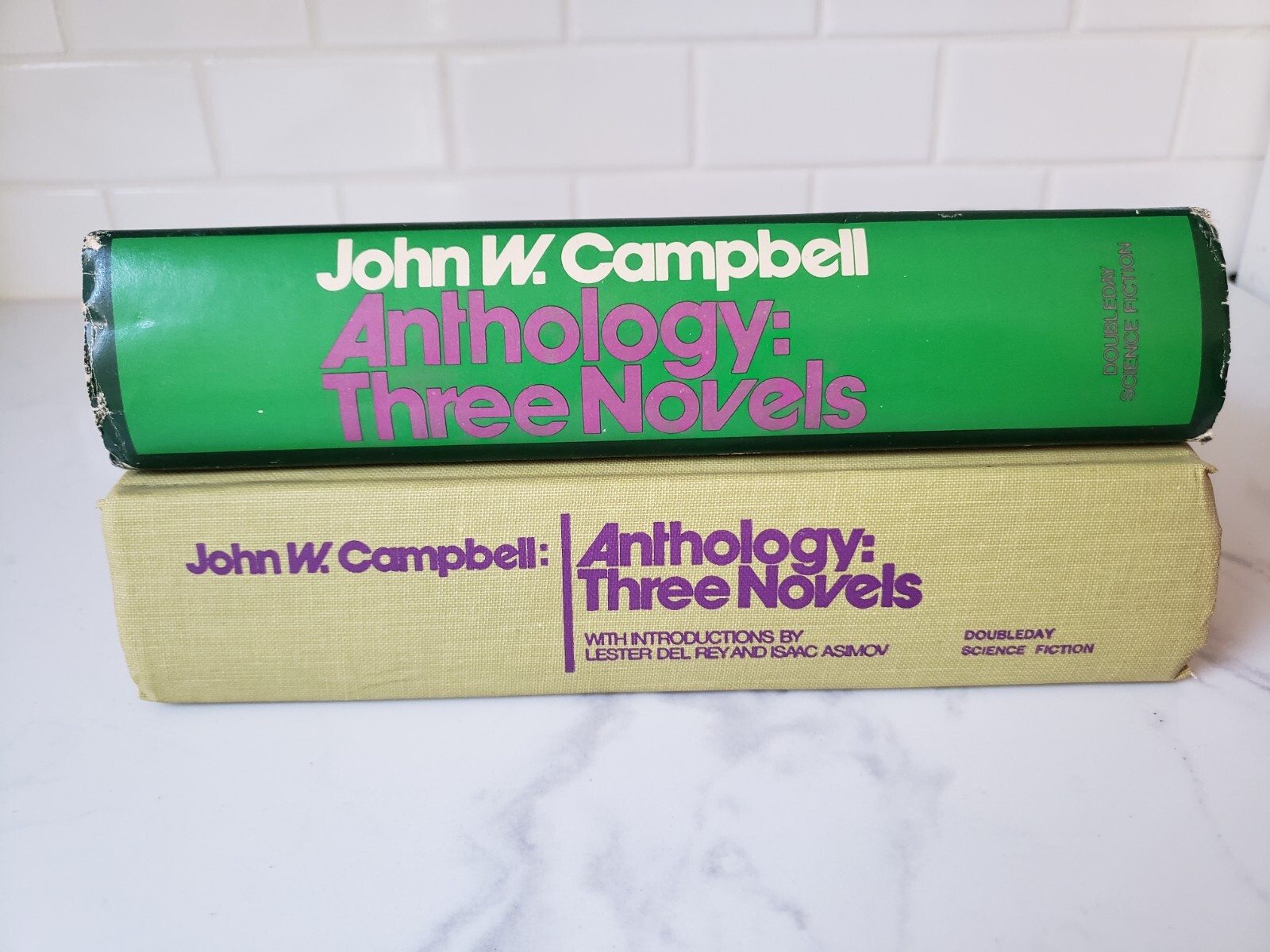 JOHN W. CAMPBELL ANTHOLOGY: THREE NOVELS Doubleday SF 1st edition (1973) HCDJ